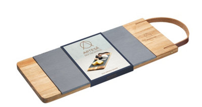 Artesa Acacia Wood and Slate Serving Board