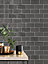 Artesano Charcoal 75mm x 150mm Ceramic Wall Tiles (Pack of 44 w/ Coverage of 0.5m2)