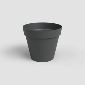 Artevasi Capri, Round plastic pot, 35cm, colour: Anthracite