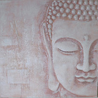Arthouse 3D Blush Pink Resin Buddha