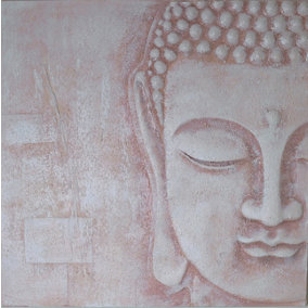 Arthouse 3D Blush Pink Resin Buddha