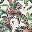 Arthouse Animal Jungle White Multi Wallpaper