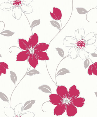 Arthouse Anouska Red Wallpaper