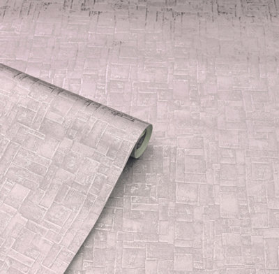 Arthouse Basalt Texture Rose Gold Wallpaper
