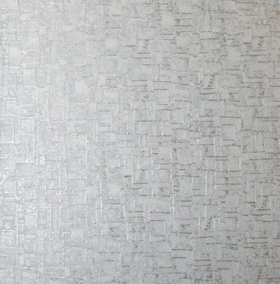 Arthouse Basalt Texture Silver Wallpaper