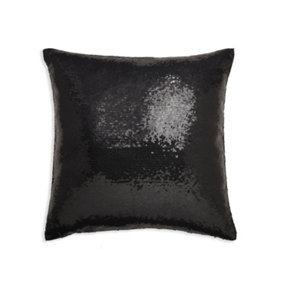 Arthouse Black Sequined Cushion
