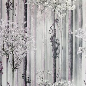 Arthouse Blossom Forest Dusky Pink Wallpaper