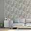 Arthouse Brushed Strokes Grey Wallpaper