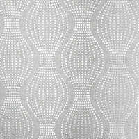 Arthouse Calico Spot Dots Grey Silver Metallic Embossed Textured Vinyl Wallpaper