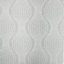 Arthouse Calico Spot Dots Grey Silver Metallic Embossed Textured Vinyl Wallpaper