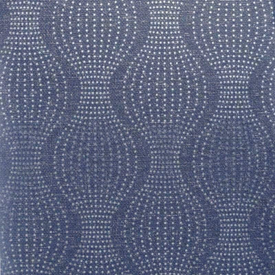 Arthouse Calico Spot Dots Navy Blue Metallic Embossed Textured Vinyl Wallpaper