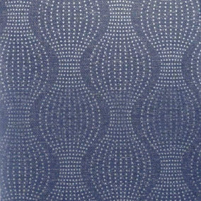 Arthouse Calico Spot Dots Navy Blue Metallic Embossed Textured Vinyl Wallpaper
