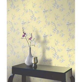 Arthouse Chinoise Wallpaper Floral Birds of paradise