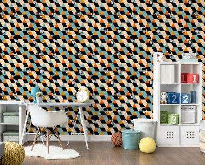 Arthouse Colour Block Wallpaper Wallpaper
