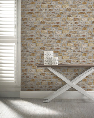 Arthouse Country Stone Wallpaper