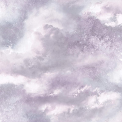Arthouse Diamond Galaxy Lilac Glitter Wallpaper 260008