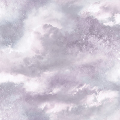 Arthouse Diamond Galaxy Lilac Wallpaper