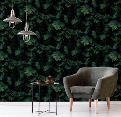 Arthouse Fern Wall Green Wallpaper