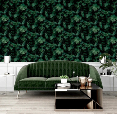 Arthouse Fern Wall Green Wallpaper