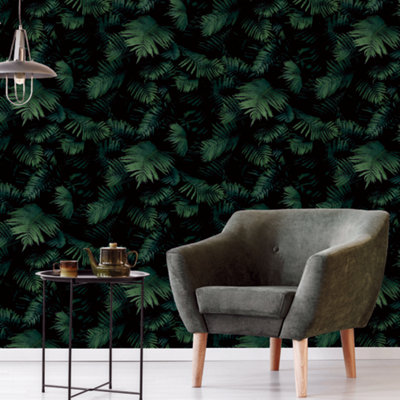 Arthouse Fern Wall Green Wallpaper | DIY at B&Q