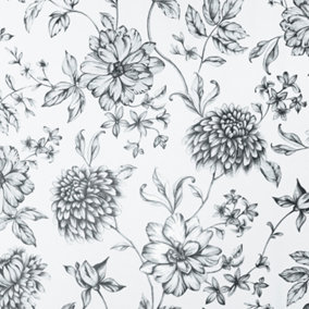 Arthouse Fleur Mono Wallpaper