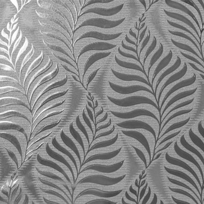 Arthouse Foil Embossed Leaf Silver Wallpaper