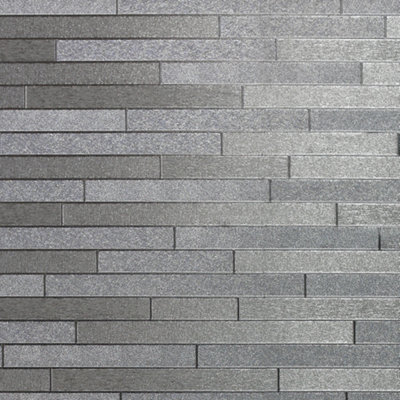 Arthouse Foil Slate Silver Wallpaper