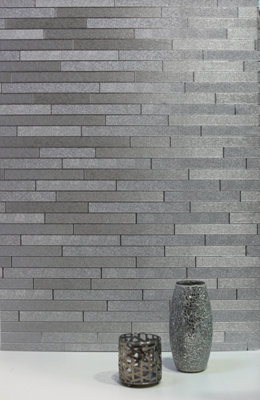 Arthouse Foil Slate Silver Wallpaper