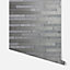 Arthouse Foil Slate Silver Wallpaper