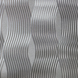 Arthouse Foil Wave Silver Wallpaper
