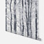 Arthouse Frosted Wood Silver Wallpaper