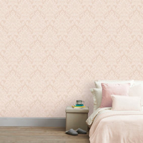 Arthouse Glisten Blush Wallpaper