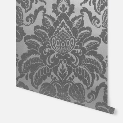 gunmetal glitter wallpaper