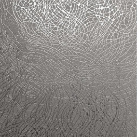 Arthouse Grey Silver Shiny Foil Textured Modern Metallic Vinyl Wallpaper