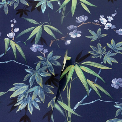 Arthouse Jasmine Garden Navy Wallpaper