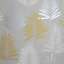 Arthouse Linen Palm Ochre/Grey Wallpaper