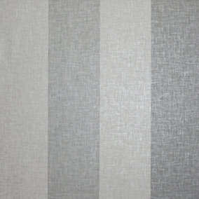 Arthouse Linen Stripe Grey Wallpaper