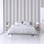 Arthouse Linen Stripe Grey Wallpaper