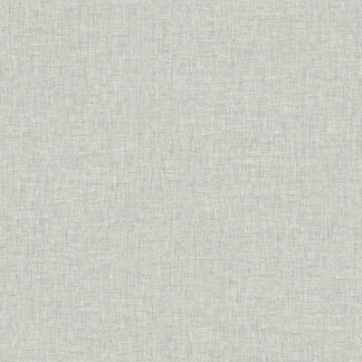 Arthouse Linen Texture Light Grey Wallpaper