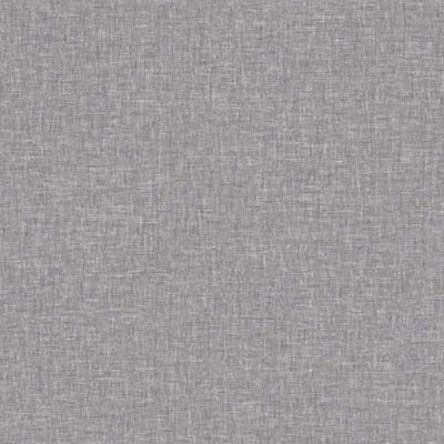 Arthouse Linen Texture Mid Grey Wallpaper