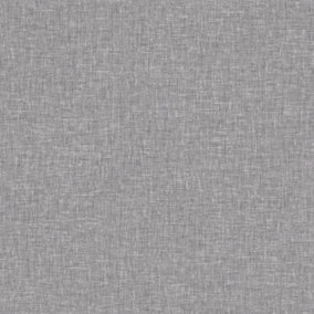 Arthouse Linen Texture Mid Grey Wallpaper