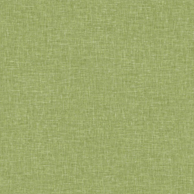 Arthouse Linen Texture Moss Green Wallpaper