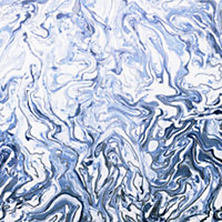 Arthouse Liquid Marble Navy Wallpaper