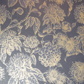 Arthouse Luxe Botanica Navy Gold Wallpaper