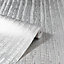 Arthouse Luxe Industrial Stripe Silver Wallpaper