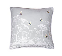Arthouse Meadow Bees Grey Cushion