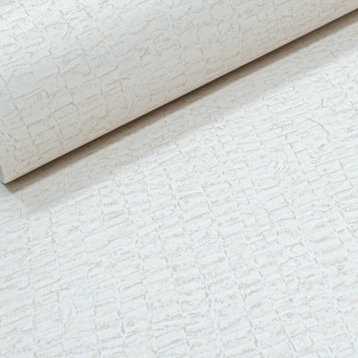 Arthouse Neutral Parkland Plain Cream Textured Paste The Wall Wallpaper