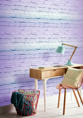 Purple brick wallpaper new arrivals