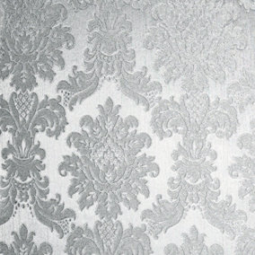 Arthouse Opulence Silver Wallpaper