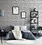 Arthouse Painted Canvas Grey Wallpaper